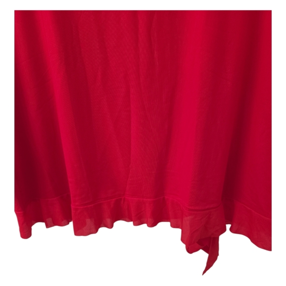 Unbranded Red Sleeveless V-Neck Mini Dress with Tie Detail - Picture 6 of 8